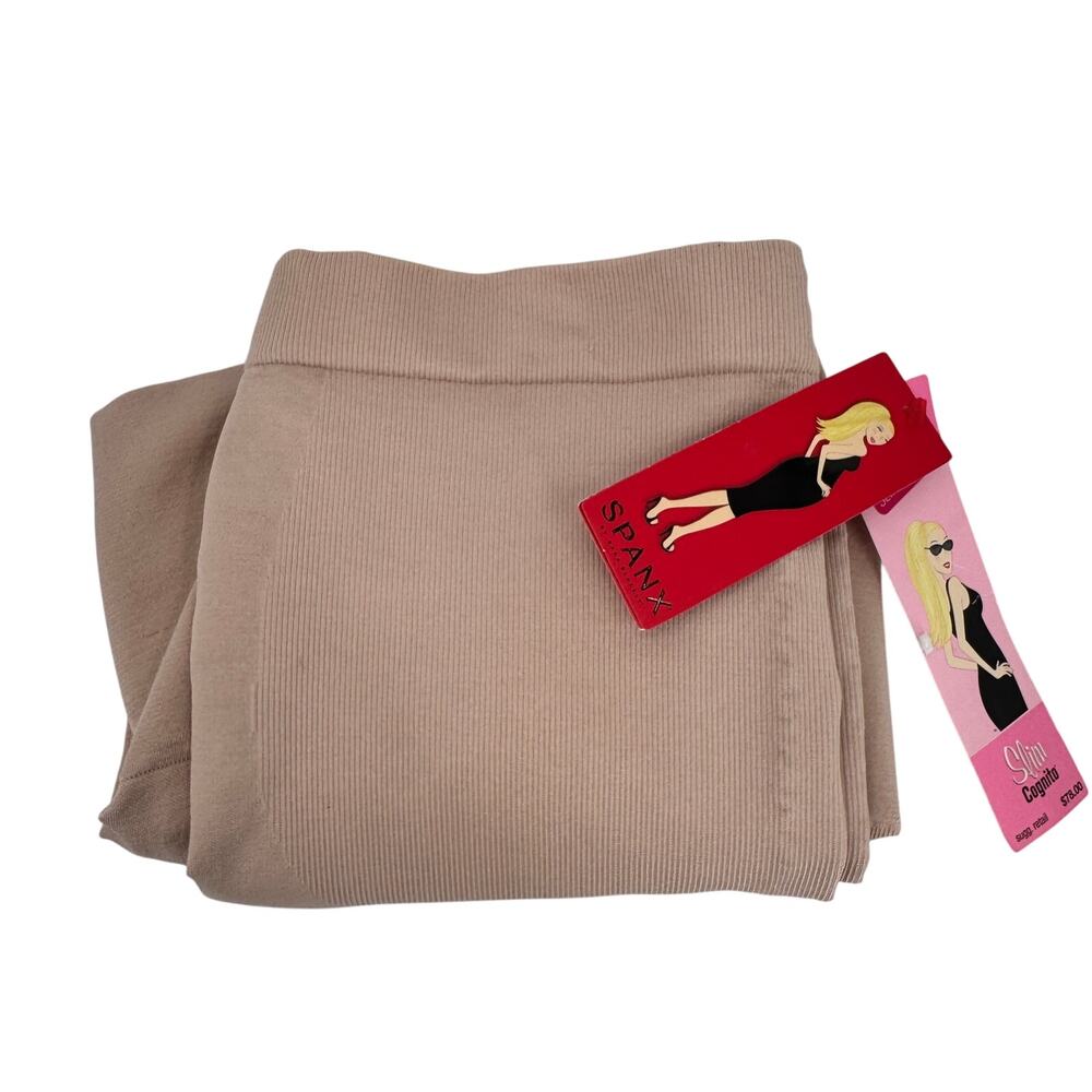 Spanx Shapewear Womens XL High Waisted Mid Thigh Slim‎ Cognito Bodyshorts NEW